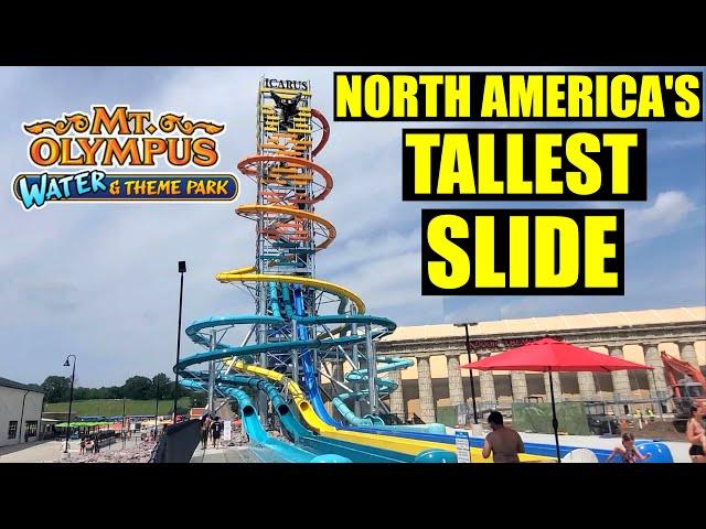 The Rise Of Icarus (North America's Tallest Water Slide) Mt Olympus Wisconsin Dells 2024 Update
