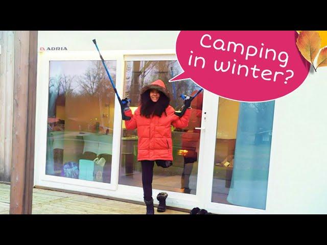 Amputee girl explores camping area |Amputee woman 2020| mit Krücken