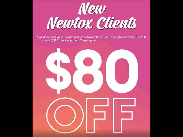 New... Newtox clients receive $80 off your treatment at Anazao MD!