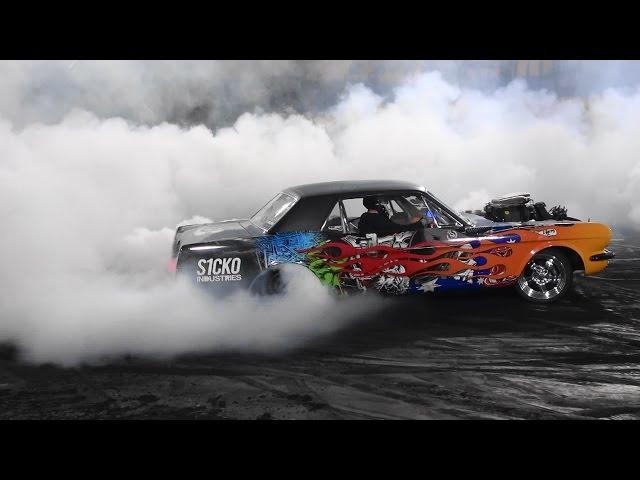 JAKE MYERS S1CKO INDUSTRIES MUSTANG QUALIFYING BURNOUT AT SUPERNATS 19.9.2015