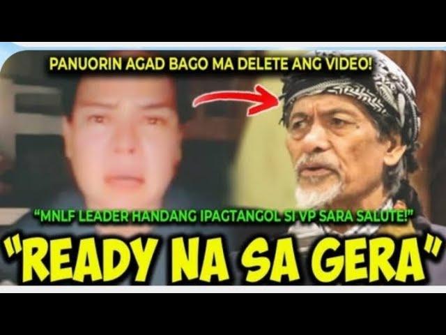 Nakupo MNLF FIGHTERS READY NA SAKLOLOHAN VP SARA?