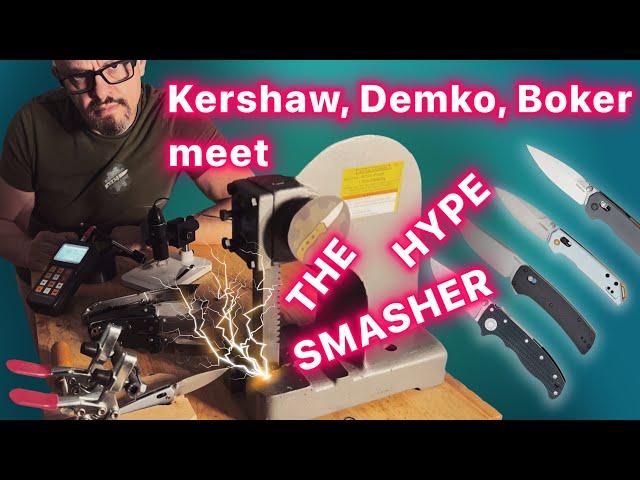 Kershaw Mini & Full Iridium, Layup, Demko AD20.5, and Boker Lateralis D2 roundup - 5 knives examined