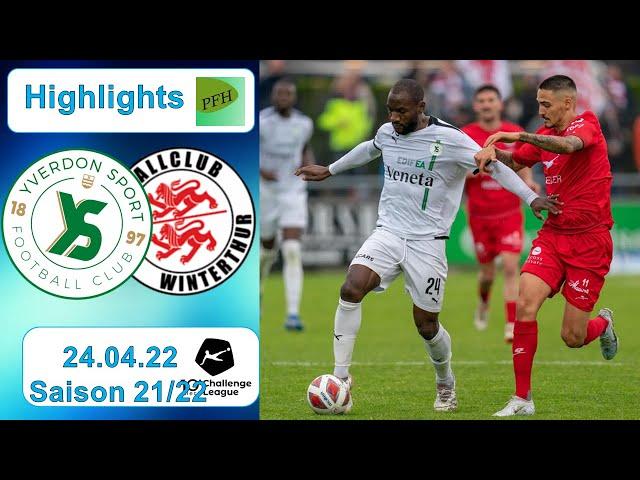 Highlights: Yverdon - SPort FC vs FC Winterthur (24.04.22)