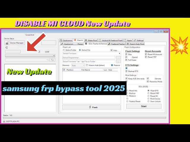 Qualcomm Phone Repair Tool 2025 | SAMSUNG FRP ENABLE ADB TOOL 2025 | fastboot ADB EDL