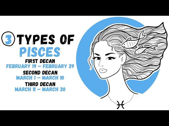 Different Types of Pisces Personality || Understanding Pisces Decans #pisces