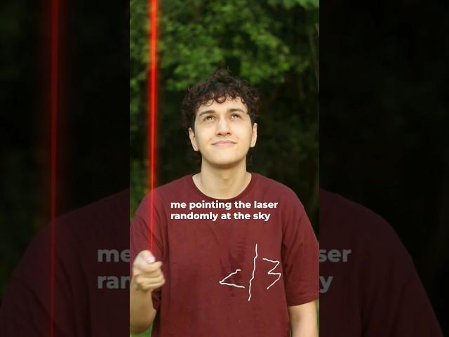 Never point the laser at the sky -  #tiktok #shorts #shortfilm