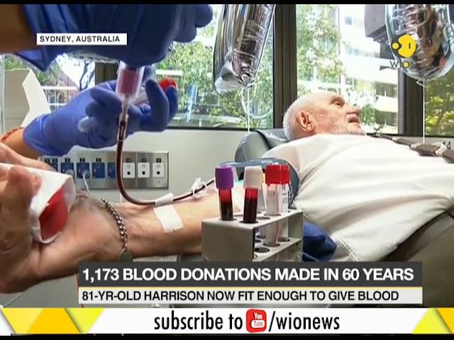 Australian man with 'golden arm' makes final blood donation at 81