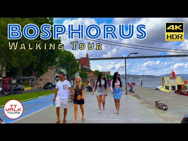 Istanbul Walking Tour on The Bosphorus | Summer 2023 | 4K HDR