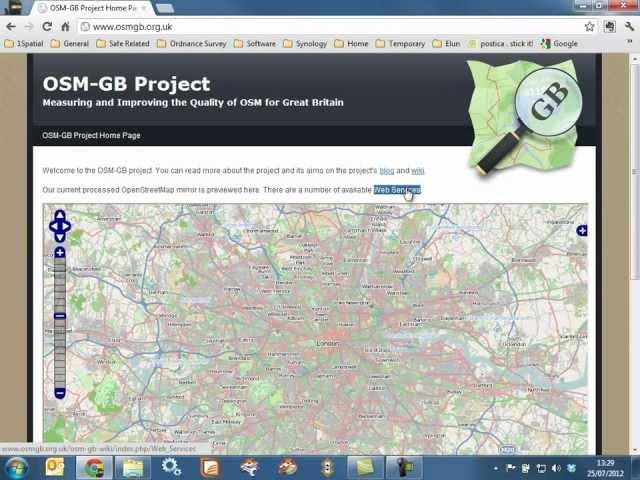 OpenStreetMap GB - Connecting to the Web Map Service