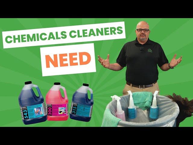 3 Chemicals You NEED on Your Cleaning Cart