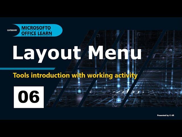 LAYOUT Activity of Word 2019 | EP - 06 | Knowledge of Microsoft