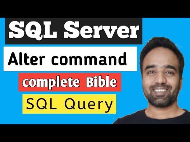 Alter command in SQL Server (Bible)