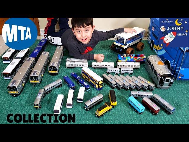 Johny's Full MTA Subway Train and MTA Bus Toy Collection