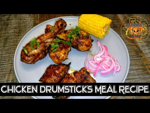 Quick and Easy Chicken Drumstick Dinner #allunacyqing #drumsticks #chicken