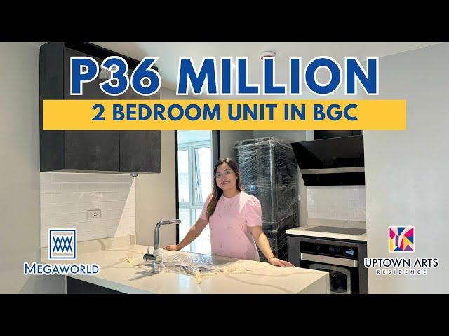 P36 Million - 2 Bedroom Condo in BGC | UptownArts Residence (Actual Unit Tour) ️