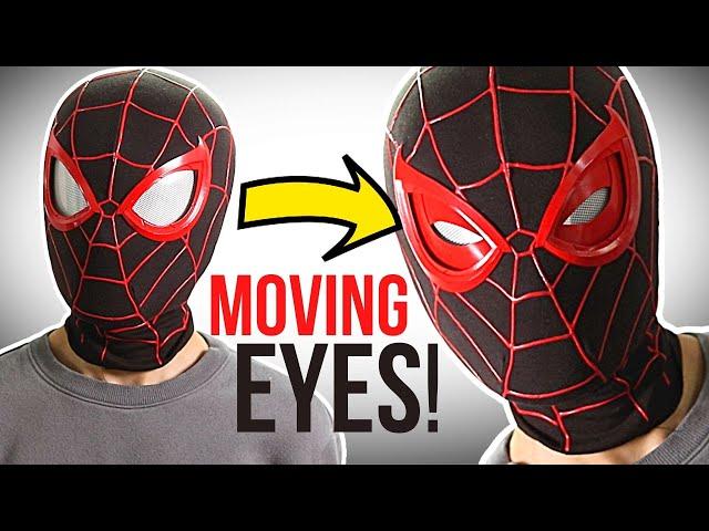 Spider-Man: Miles Morales Mask With MOVING LENSES! DIY (No Electronics)