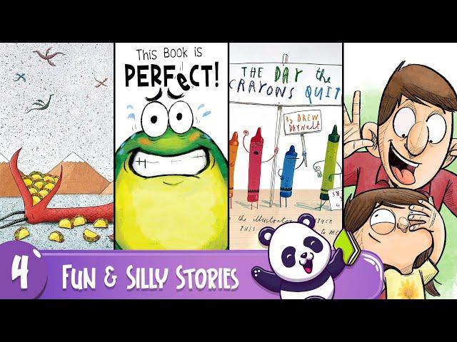 4 Fun Stories | Compilation | Dragons Love Tacos, Book is Perfect, Day The Crayons Quit, Punny Dad