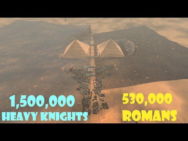 1,500,000 Heavy Knights vs 530,000 Roman Centurions | Ultimate Epic Battle Simulator 2