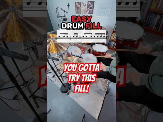 How to Play an Easy Drum Fill!  #drums