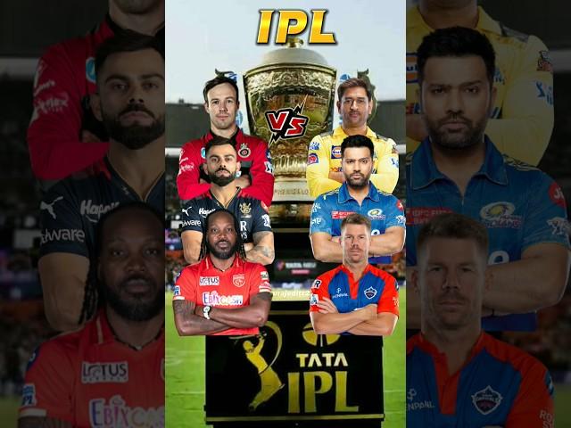 Ab De Villiers, Virat Kohli,Chris Gayle Vs Ms Dhoni,Rohit Sharma, David Warner in IPL  #shorts