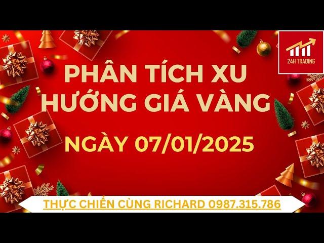 Phân tích xu hướng giá vàng ngày 7/1/2025. Vàng vẫn còn đà giảm .