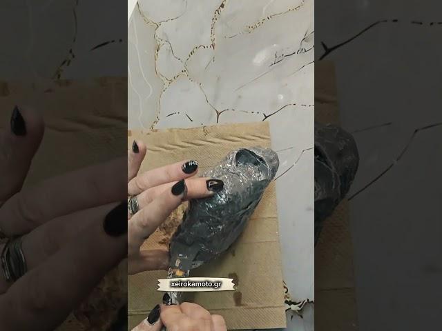 DIY Κηροπήγιο με Εφέ Πέτρας Γρανίτη – Μοντέρνα Καλοκαιρινή Κατασκευή για Μίνιμαλ Διακόσμηση
