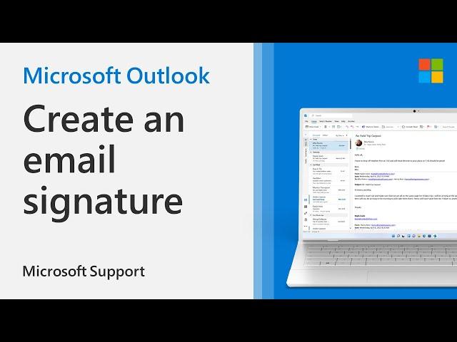 How to add a signature in Outlook | Microsoft