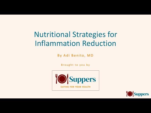 Nutritional Strategies for Inflammation Reduction