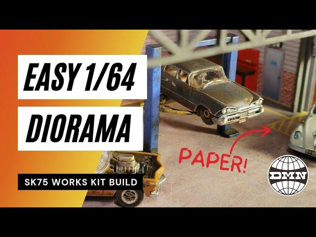 Fantastic 1/64 Diecast Diorama Display: The Workshop by @SidewaysKing75