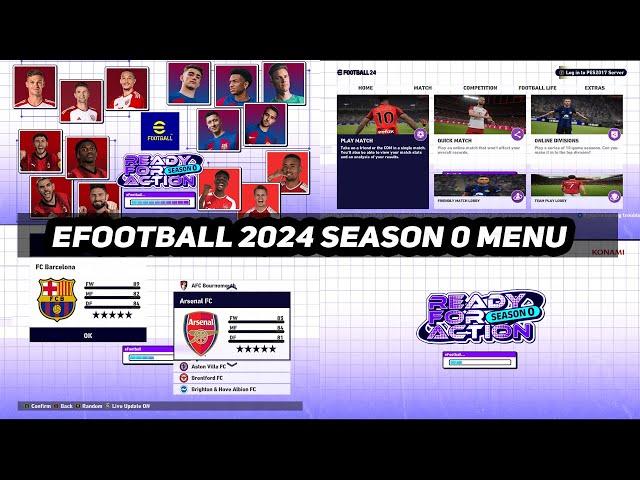 PES 2017 NEW Graphic Menu eFootBall 2024 Season 0