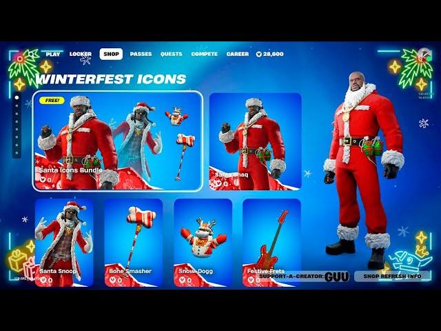 ABRINDO TODOS OS PRESENTES DE NATAL FORTNITE  NO EVENTO DE NATAL FORTNITE CAPITULO 6 #fortnite