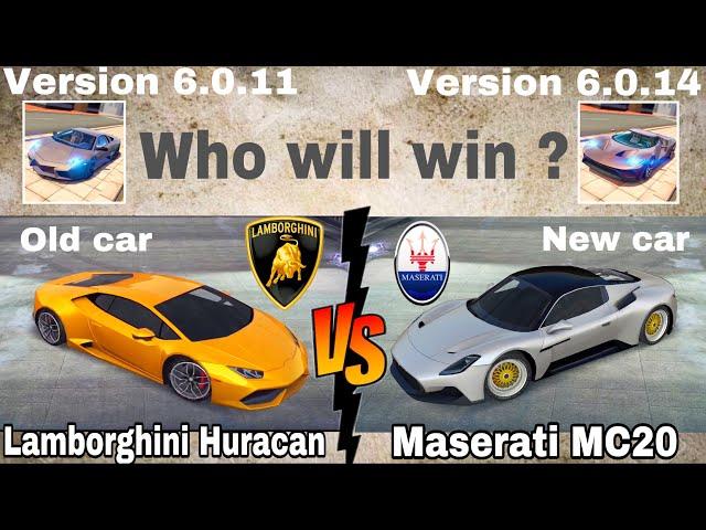 Lamborghini Huran vs Maserati MC20 Extreme Car Driving Simulator. #mzkgames #ios #android