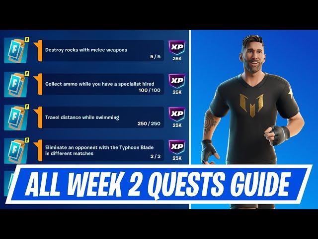 Fortnite Complete Week 2 Quests - How to EASILY Complete Week 2 Challenges in Chapter 6 Season 1