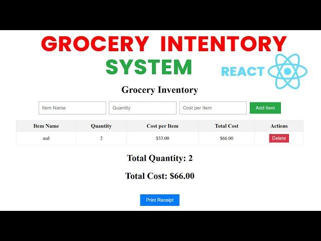 How to Build a Grocery Inventory App with React