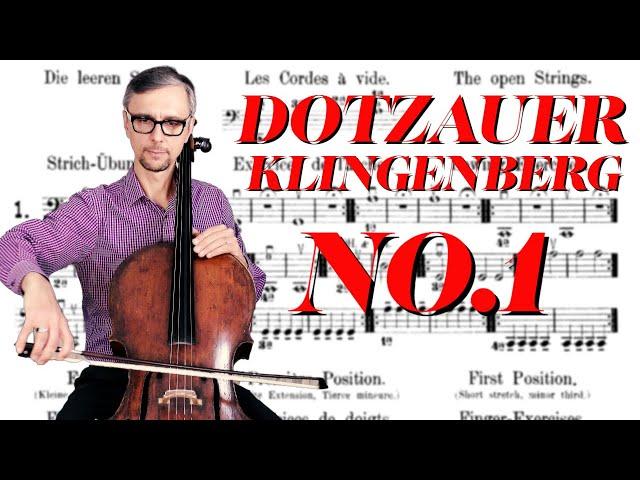 Best Cello Method for Adult Beginners | Dotzauer - Klingenberg Easy Exercise No.1