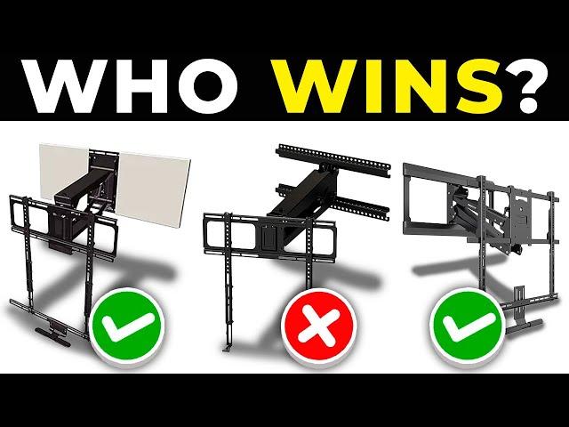 TOP 5 BEST PULL DOWN TV MOUNTS 2025 | Best Fireplace TV Wall Mounts