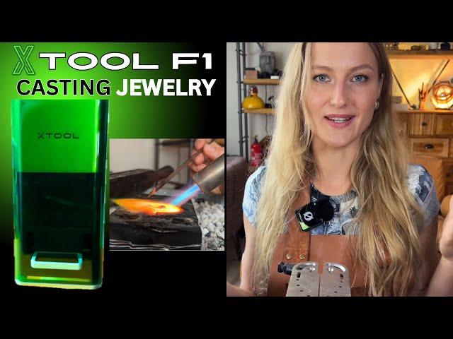 Casting with Xtool F1 laser?? | Xtool F1 laser REVIEW | #silversmithing  #jewelrymakingtools