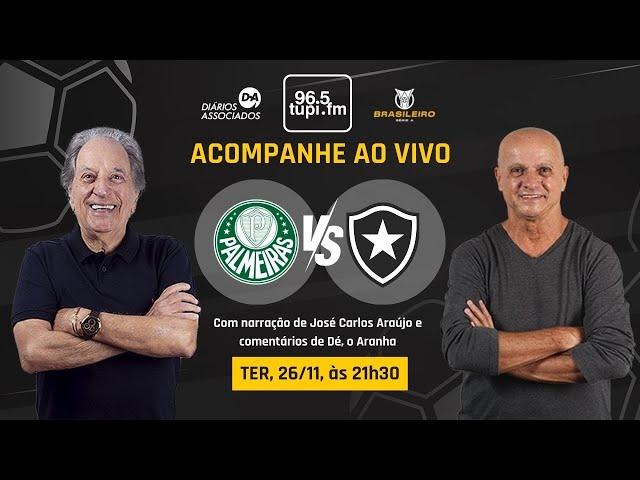 PALMEIRAS 1 X 3 BOTAFOGO - Campeonato Brasileiro - 35ª Rodada - 26/11/2024 - AO VIVO