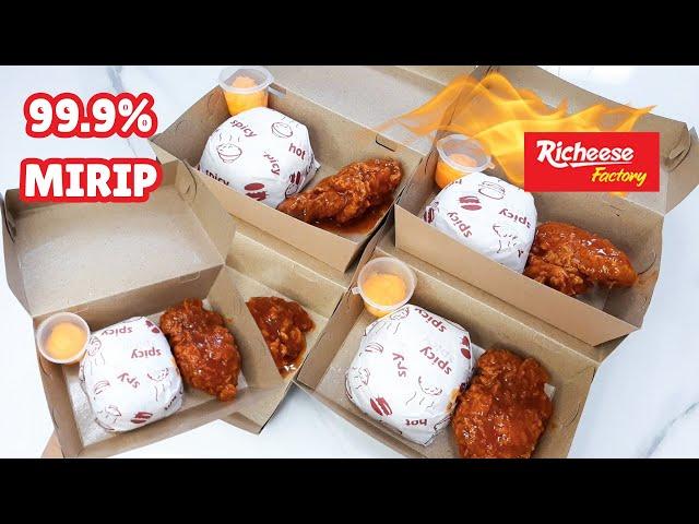 99.9% MIRIP ASLINYA! RESEP FIRE CHICKEN ALA RICHEESE ANTI GAGAL COCOK UNTUK IDE JUALAN!