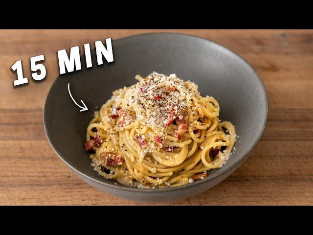 Easy Carbonara in 15 Minutes