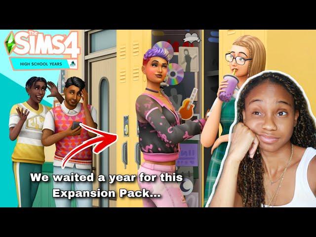 The Sims 4 High School Years is FINALLY here !  (Reaction + Breakdown trailer Review)