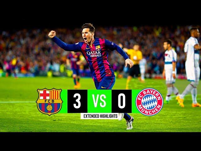 Barcelona x Bayern Munich | 3-0 | Extended Highlights & Goals | UCL 2015