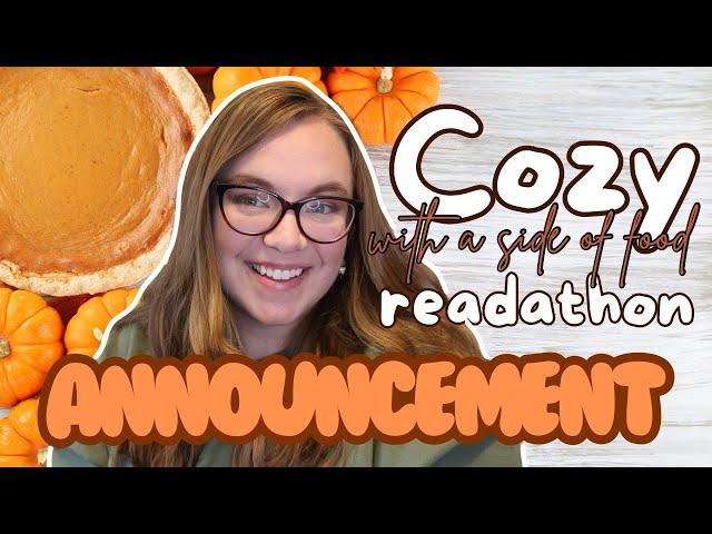 COZY WITH A SIDE OF FOOD | readathon announcement