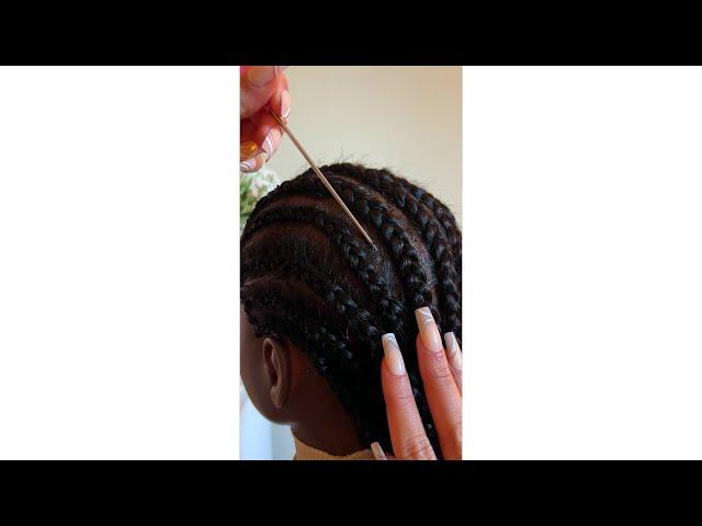 ASMR Scratching your ITCHY braids  Scalp Oiling For Scalp Relief #shorts