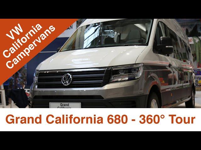 VW Grand California 680 Virtual Tour | 360 degree video look around Volkswagen's latest campervan