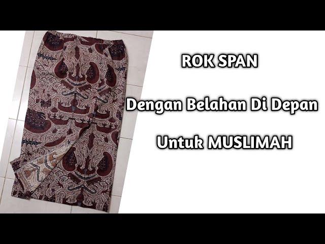 Cara Membuat Pola Rok Span dengan belahan didepan