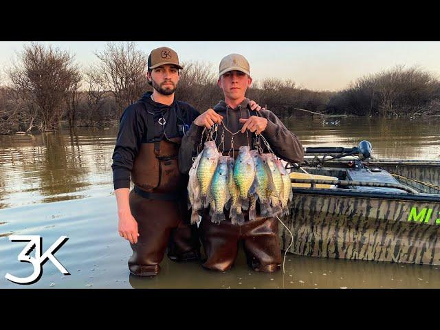 Wading for Giant Mississippi Crappie | Solo Limit In The Ironwoods