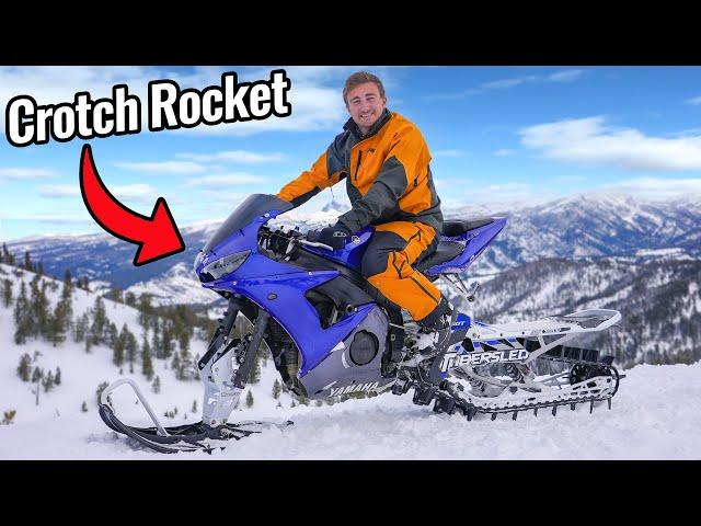 Crotch Rocket Snow Bike!