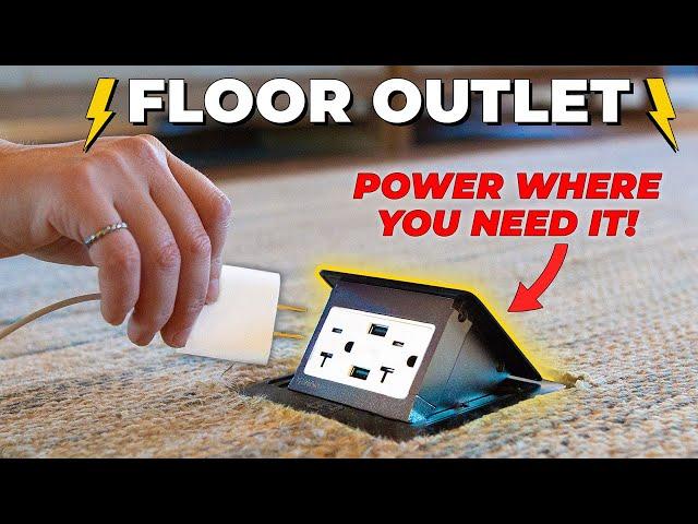 How to Add a Floor Electrical Outlet | Run Power Under the Floor