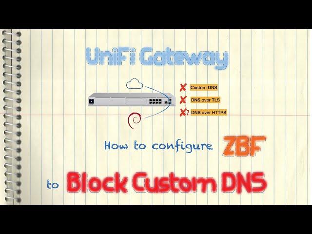 Ubiquiti UniFi Gateway - Block Custom DNS Using ZBF (DoT/DoH/Zone-Based Firewall)